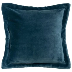 Coussin Et Housse|Atmosphera, cru017dateur d'intu017drieur Coussin carré flanelle (53 x 53 cm) Cuddly Bleu foncé Bleu marine