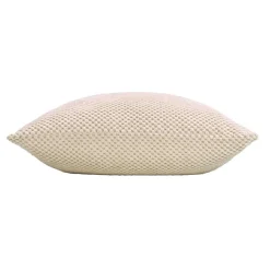 Coussin Et Housse|douceur d'intu017drieur Coussin carré flanelle relief (45 x 45 cm) Java Ecru
