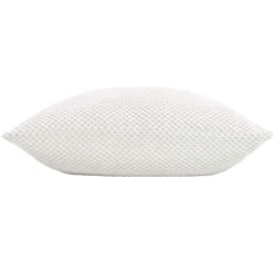 Coussin Et Housse|douceur d'intu017drieur Coussin carré flanelle relief (45 x 45 cm) Java Blanc