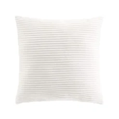 Coussin Et Housse|douceur d'intu017drieur Coussin carré flanelle relief (45 x 45 cm) Nils Blanc