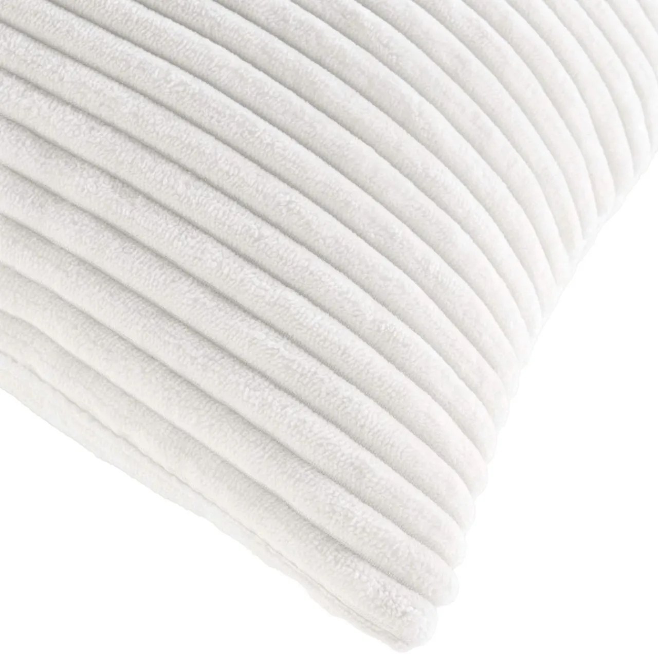 Coussin Et Housse|douceur d'intu017drieur Coussin carré flanelle relief (45 x 45 cm) Nils Blanc