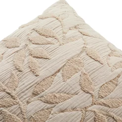 Coussin Et Housse|Atmosphera, cru017dateur d'intu017drieur Coussin carré gaze de coton (50 x 50 cm) Letho Beige