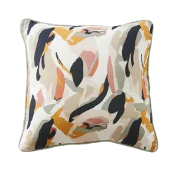 Coussin Et Housse|EMINZA Coussin carré gaze de coton (45 x 45 cm) Mathilda Multicolore