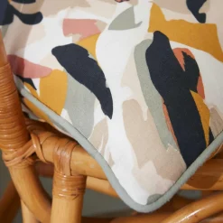 Coussin Et Housse|EMINZA Coussin carré gaze de coton (45 x 45 cm) Mathilda Multicolore