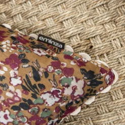 Coussin Et Housse|EMINZA Coussin carré gaze de coton (40 x 40 cm) Constance Camel