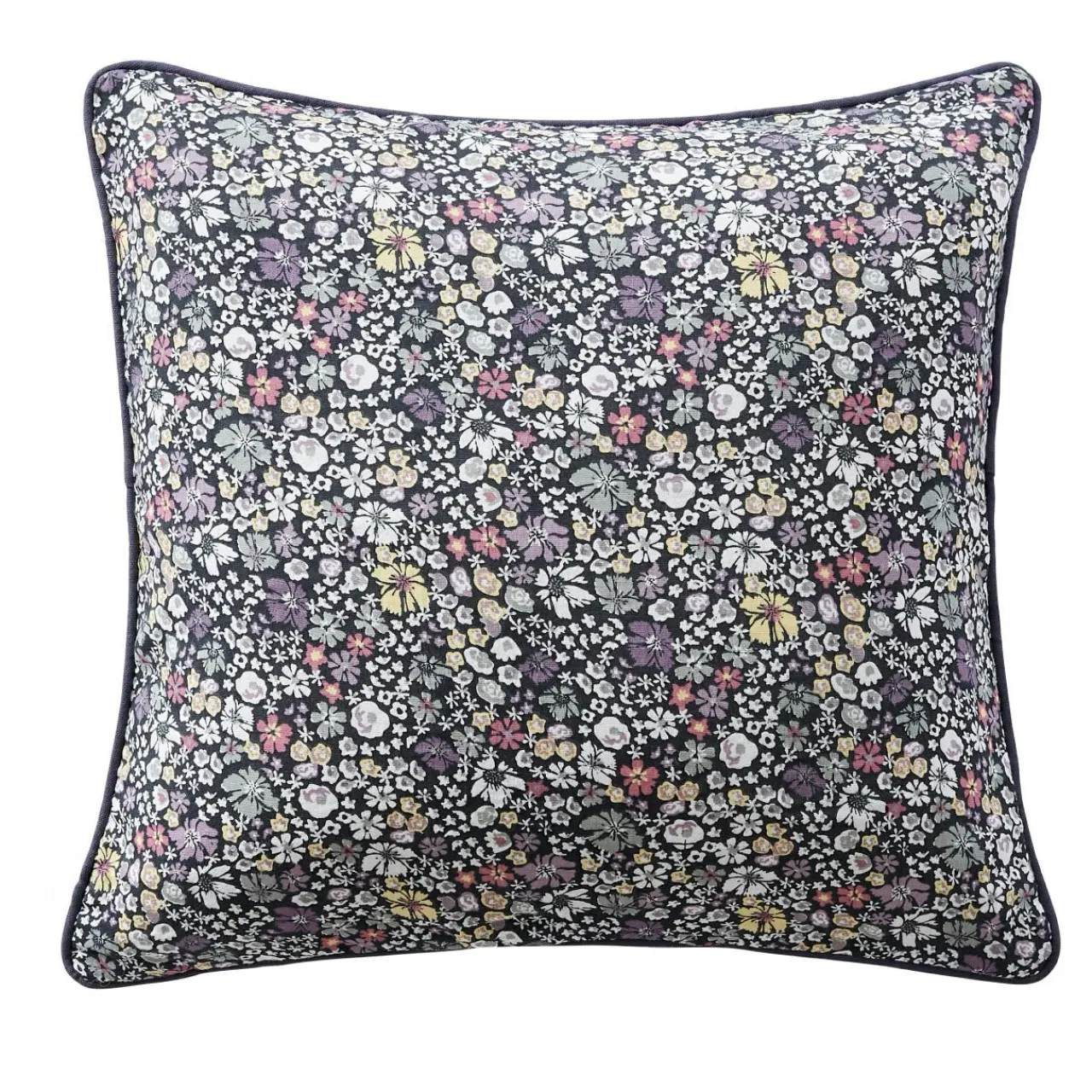 Coussin Et Housse|EMINZA Coussin carré gaze de coton (45 x 45 cm) Elya Violet