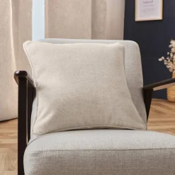 Coussin Et Housse|EMINZA Coussin carré tissé (45 x 45 cm) Alba grège Beige