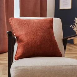 Coussin Et Housse|EMINZA Coussin carré tissé (45 x 45 cm) Alba Terracotta