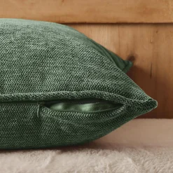 Coussin Et Housse|EMINZA Coussin carré tissé (45 x 45 cm) Magnus Vert romarin