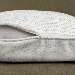 Coussin Et Housse|EMINZA Coussin carré tissé (50 x 50 cm) Oscar perle Gris