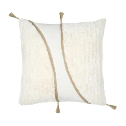 Coussin Et Housse|STOF Coussin carré tufté (45 x 45 cm) Blokken Ecru