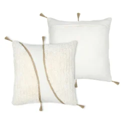 Coussin Et Housse|STOF Coussin carré tufté (45 x 45 cm) Blokken Ecru