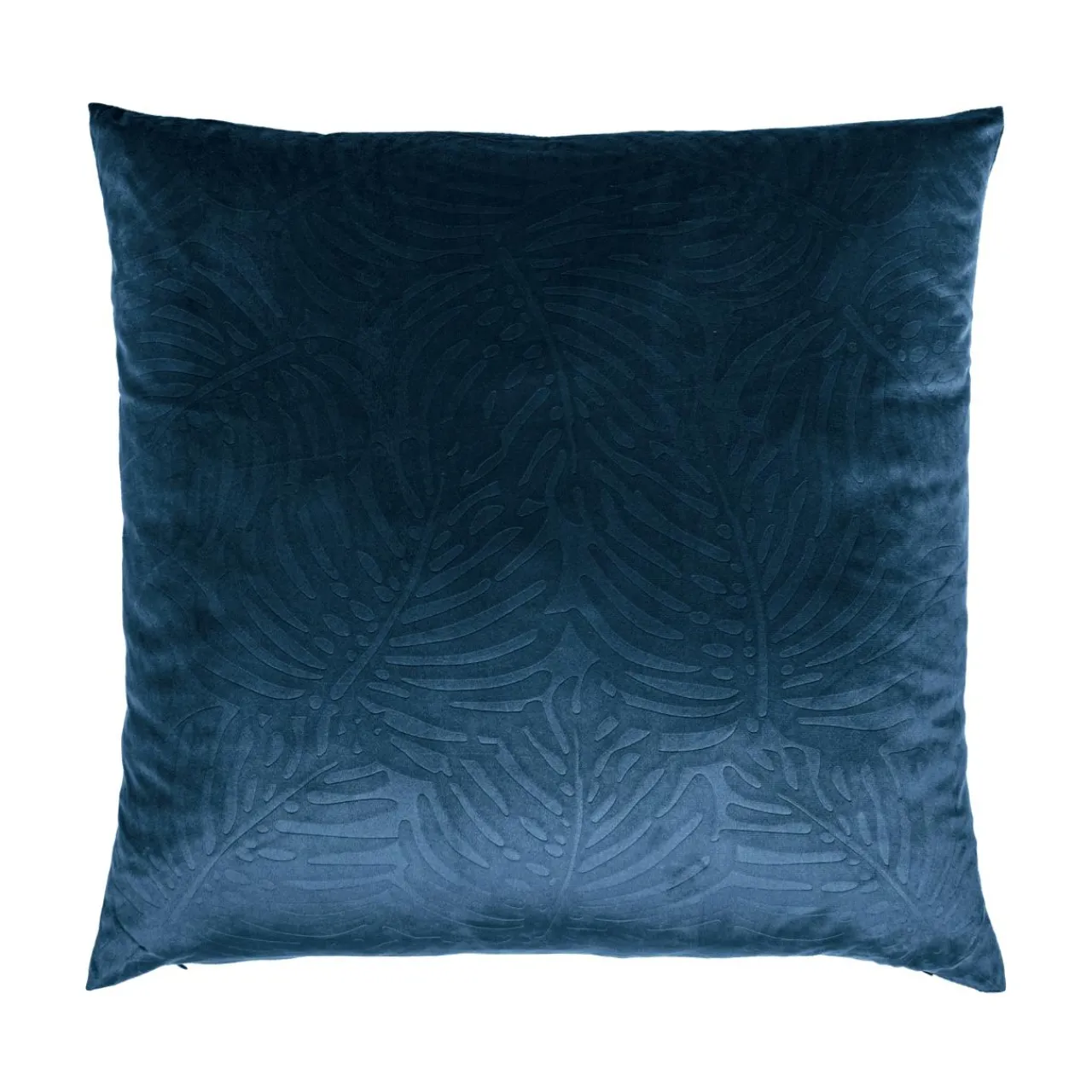 Coussin Et Housse|EMINZA Coussin carré velours (60 x 60 cm) Fern Bleu marine