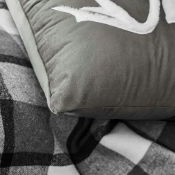 Coussin Et Housse|douceur d'intu017drieur Coussin carré velours (45 x 45 cm) Vik Gris Anthracite