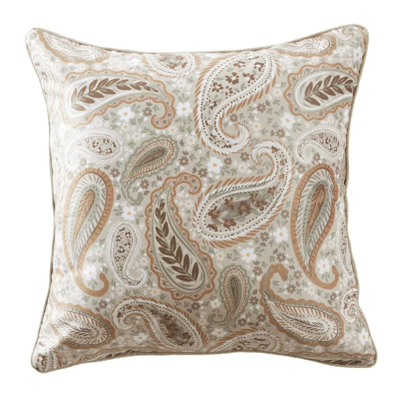 Coussin Et Housse|EMINZA Coussin carré velours (50 x 50 cm) Dolores Beige