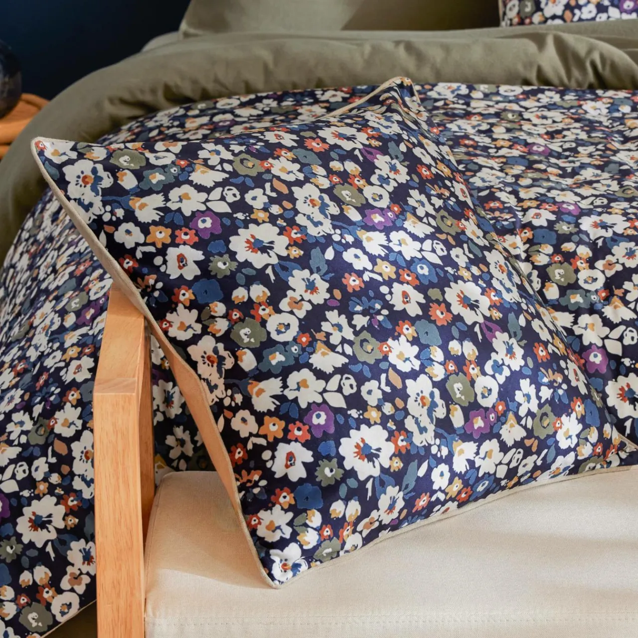 Coussin Et Housse|EMINZA Coussin carré velours (50 x 50 cm) Dolores Bleu