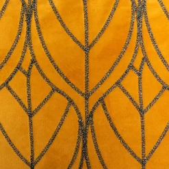 Coussin Et Housse|ATMOSPHERA Coussin carré velours (40 x 40 cm) Charly Jaune ocre