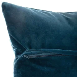 Coussin Et Housse|ATMOSPHERA Coussin carré velours (40 x 40 cm) Dolce Bleu canard
