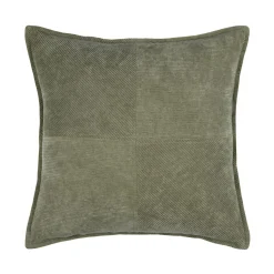 Coussin Et Housse|STOF Coussin carré velours (45 x 45 cm) Dandy Vert kaki