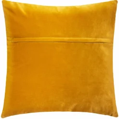 Coussin Et Housse|ATMOSPHERA Coussin carré velours (40 x 40 cm) Dolce Jaune ocre