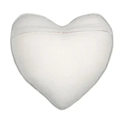 Coussin Et Housse|STOF Coussin cœur coton (40 x 40 cm) Emmy Ecru