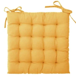 Galette De Chaise|ATMOSPHERA Coussin de chaise carré (38 x 38 cm) Otto Jaune ocre
