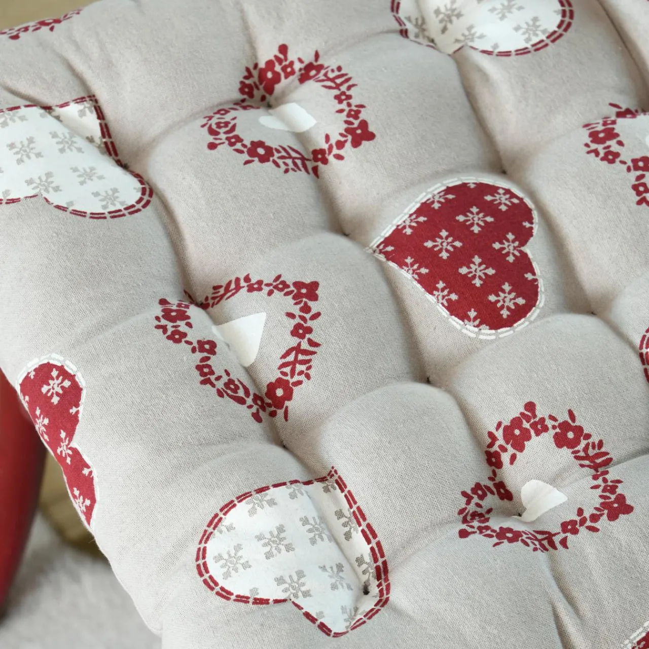 Galette De Chaise|STOF Coussin de chaise carré coton (40 x 40 cm) Ornon Taupe