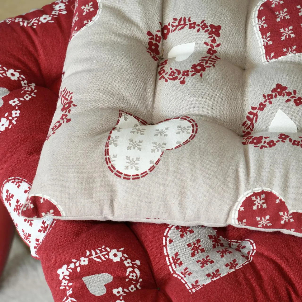 Galette De Chaise|STOF Coussin de chaise carré coton (40 x 40 cm) Ornon Taupe