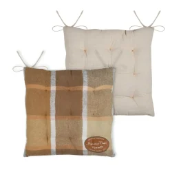 Galette De Chaise|STOF Coussin de chaise carré coton (38x38 cm) Wildforest Camel
