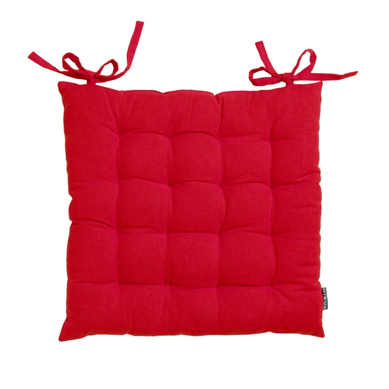Galette De Chaise|EMINZA Coussin de chaise carré coton (40 x 40 cm) Pixel Rouge