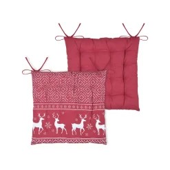 Galette De Chaise|STOF Coussin de chaise carré coton (40 x 40 cm) Arbin Rouge