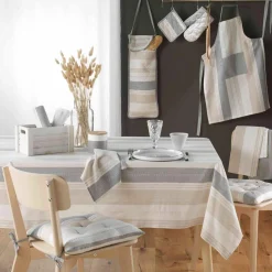 Galette De Chaise|DOUCEUR D'INTERIEUR Coussin de chaise carré coton recyclé Andria Beige