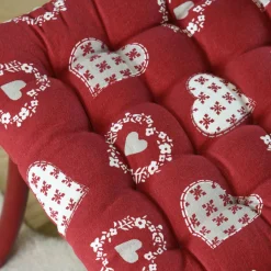 Galette De Chaise|STOF Coussin de chaise carré coton (40 x 40 cm) Ornon Rouge