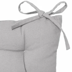 Galette De Chaise|ATMOSPHERA Coussin de chaise carré Datara Gris clair