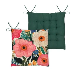 Galette De Chaise|STOF Coussin de chaise carré en coton (38 x 38 cm) Betty Multicolore