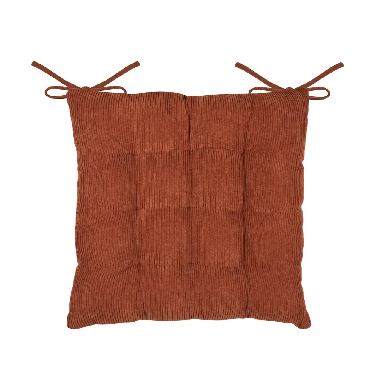 Galette De Chaise|STOF Coussin de chaise carré velours (38 x 38 cm) Dandy Terracotta