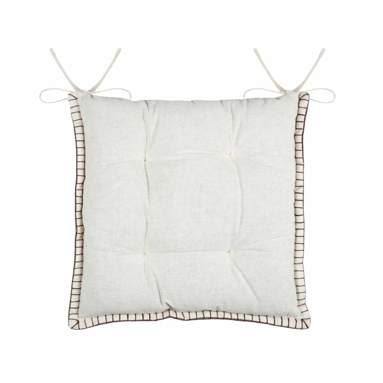 Galette De Chaise|STOF Coussin de chaise carré velours (38 x 38 cm) Landry Taupe