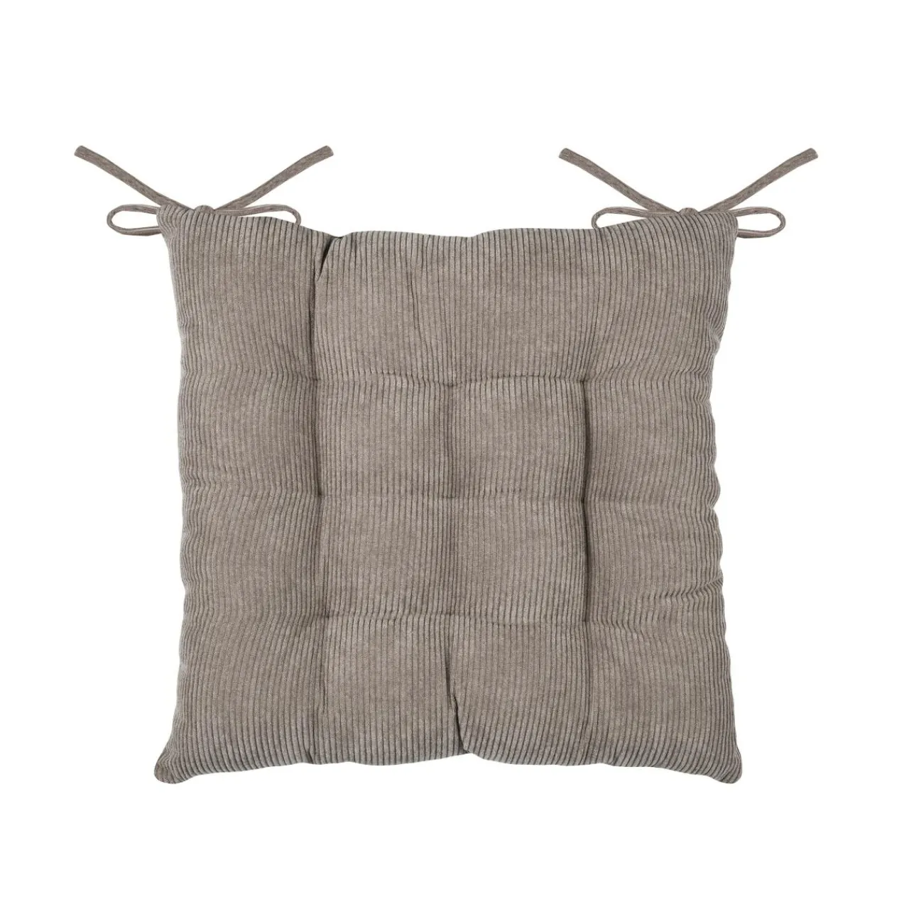 Galette De Chaise|STOF Coussin de chaise carré velours (38 x 38 cm) Dandy Taupe
