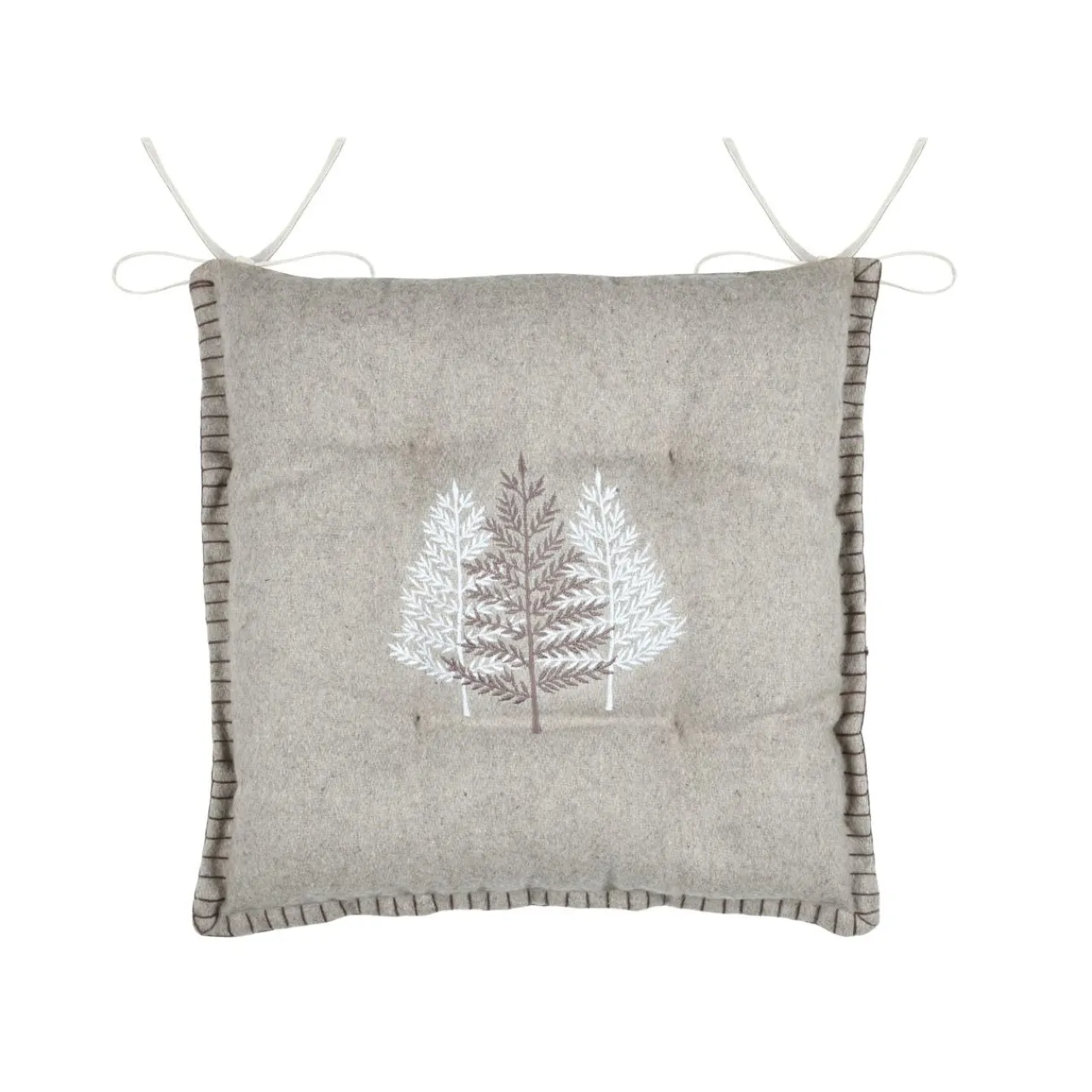 Galette De Chaise|STOF Coussin de chaise carré velours (38 x 38 cm) Landry Beige