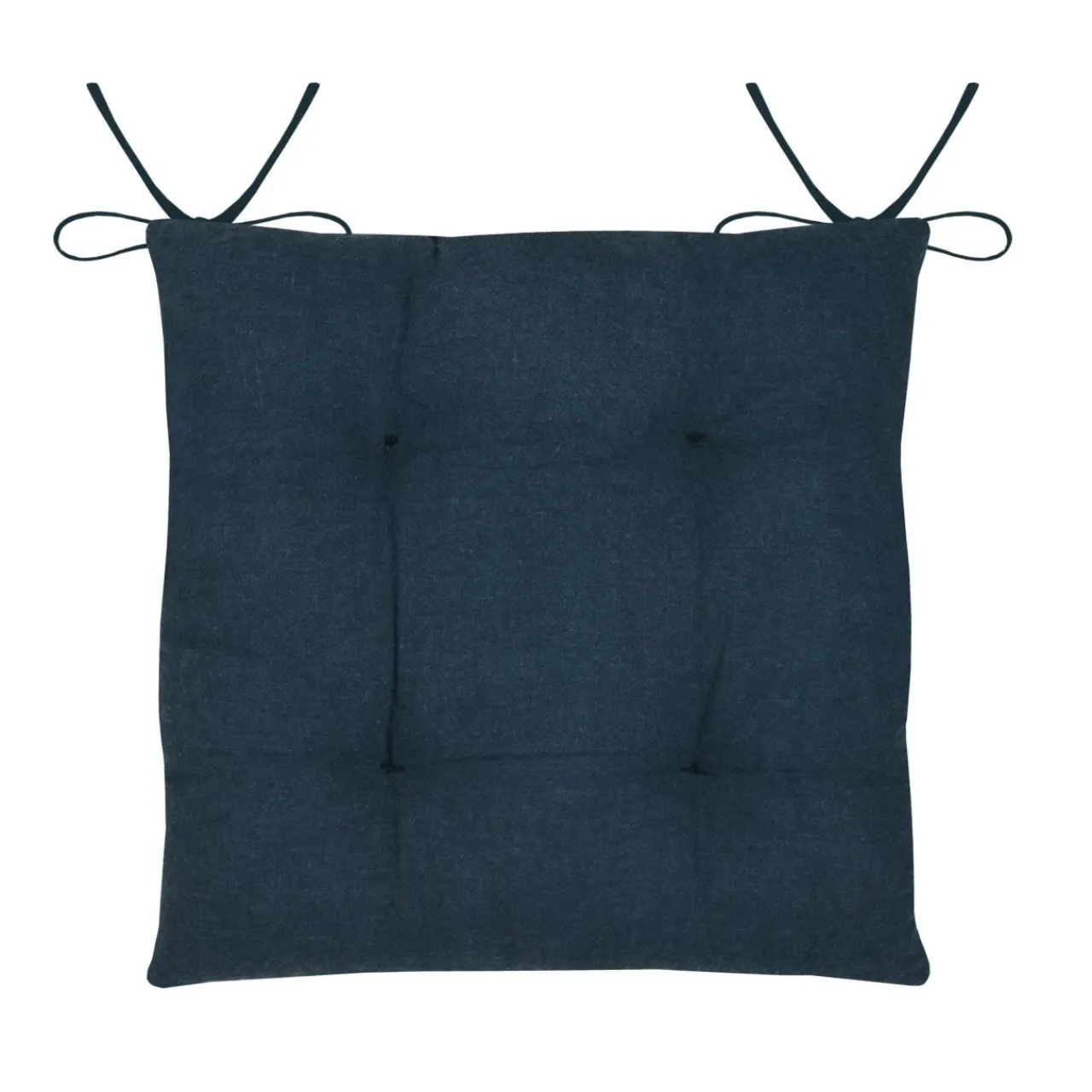 Galette De Chaise|STOF Coussin de chaise carrée coton (38x38 cm) Bordemer Bleu marine