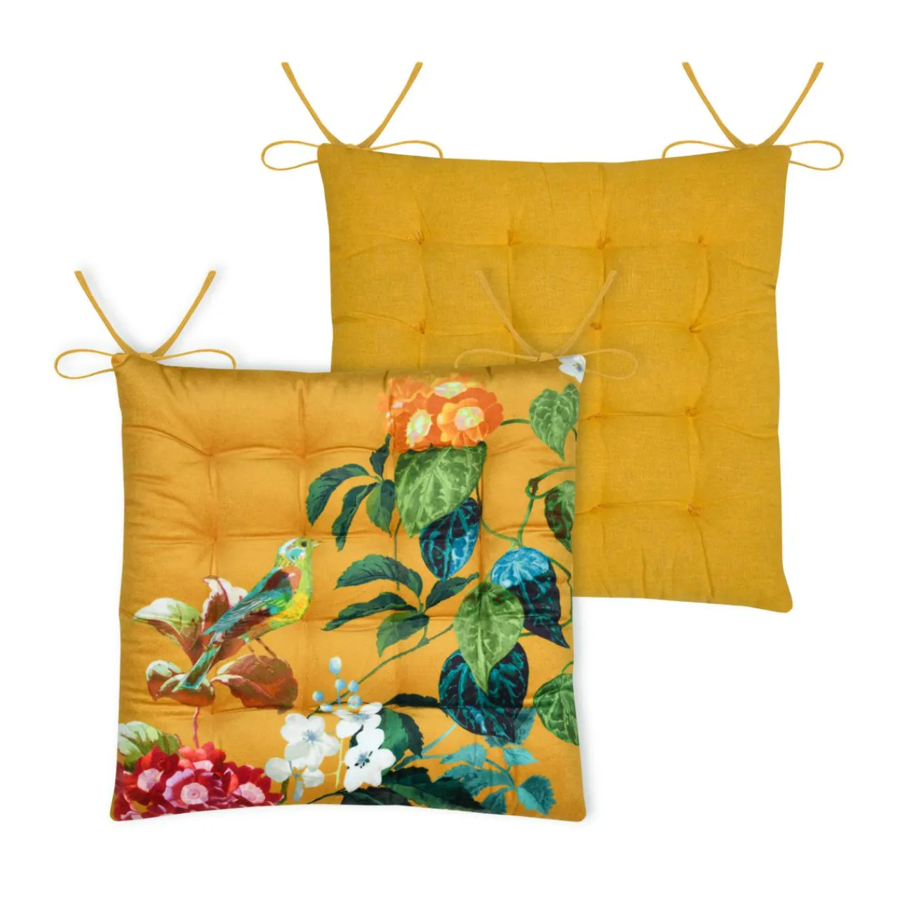 Galette De Chaise|STOF Coussin de chaise carrée coton (38x38 cm) Emmy Multicolore