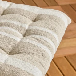 Coussin Chaise Et Fauteuil|EMINZA Coussin de chaise extérieur carré (38 x 38 cm) Nautira Ecru