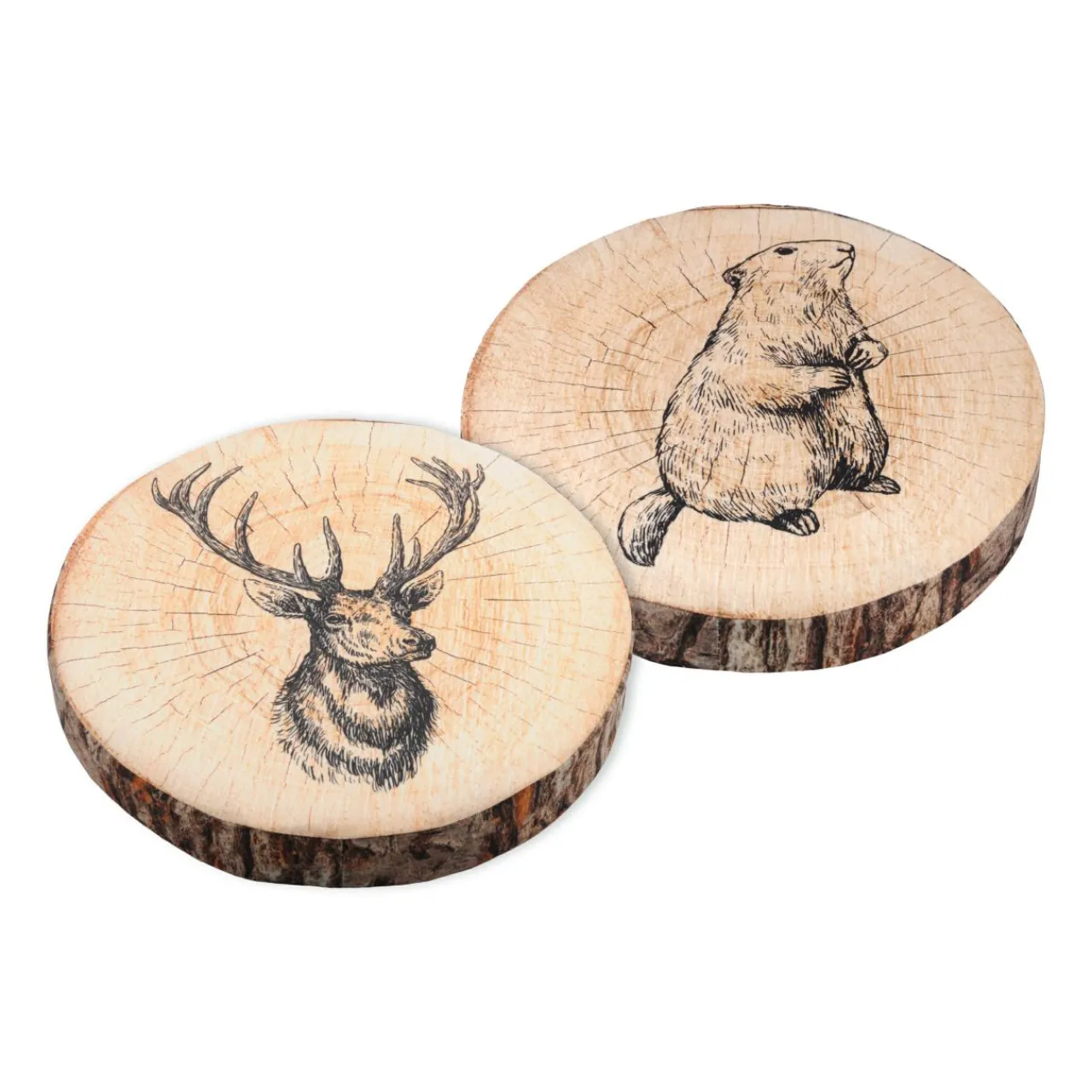 Galette De Chaise|STOF Coussin de chaise rond (38 cm) Gruffy Marron