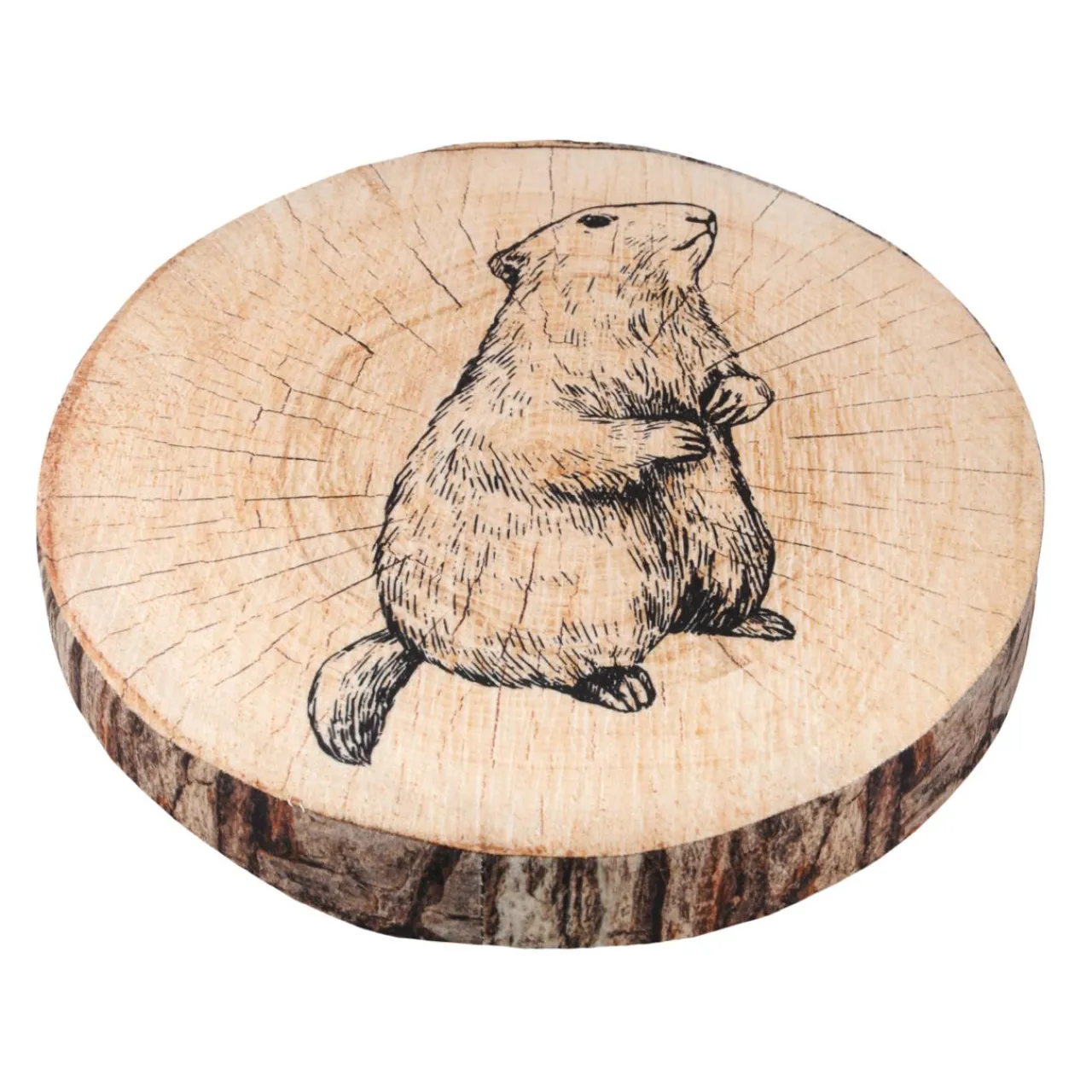 Galette De Chaise|STOF Coussin de chaise rond (38 cm) Gruffy Marron