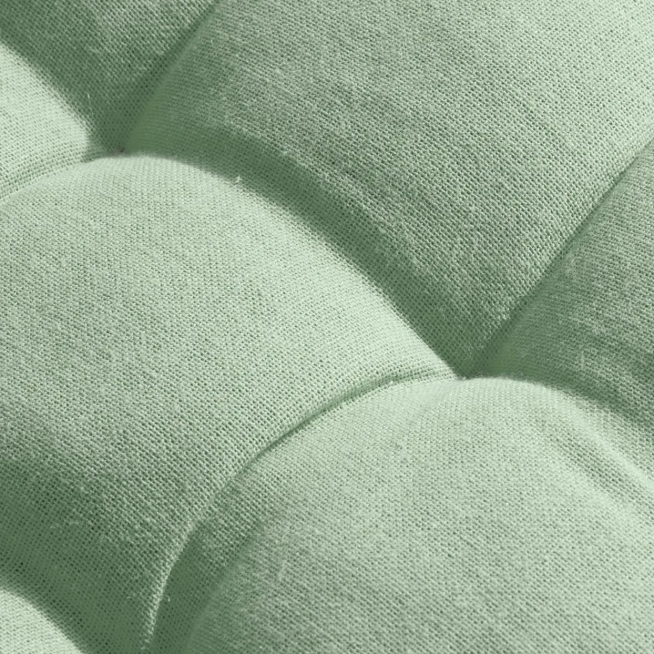 Galette De Chaise|EMINZA Coussin de chaise rond coton (40 cm) Pixel Vert menthe