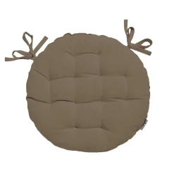 Galette De Chaise|EMINZA Coussin de chaise rond coton (40 cm) Pixel Taupe