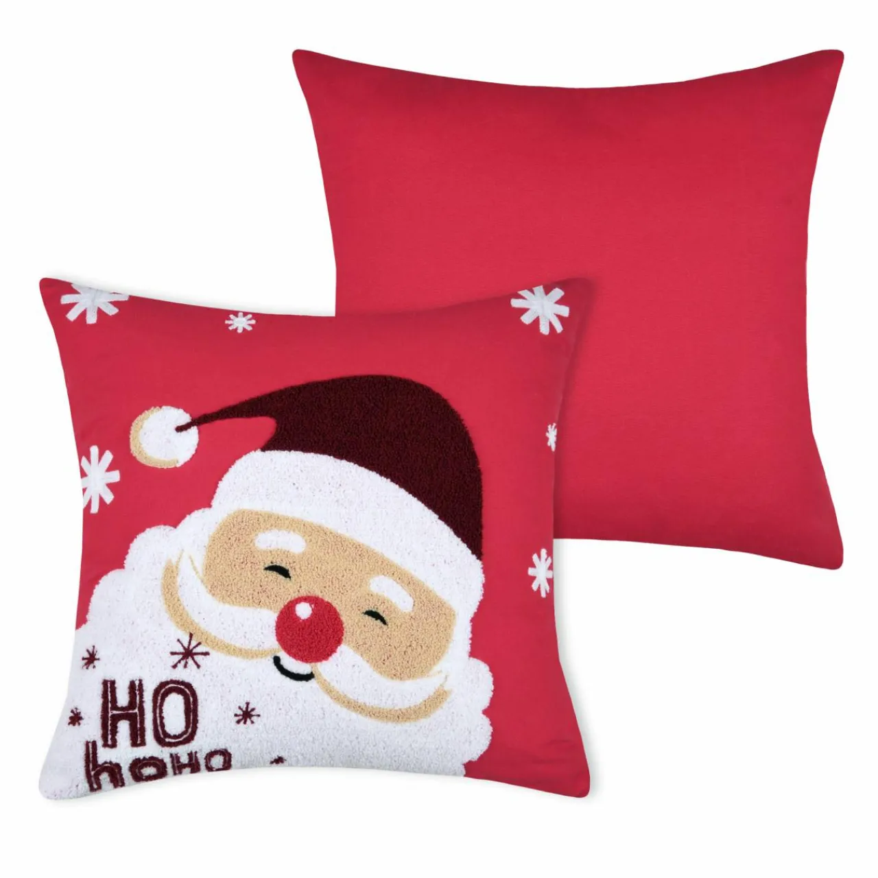Plaid, Coussin Et Tapis De Noël|STOF Coussin de Noël carré (45 cm) Falala Rouge