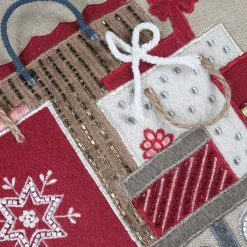 Plaid, Coussin Et Tapis De Noël|STOF Coussin de Noël rectangulaire coton (40 x 60 cm) Réveillon cadeaux Taupe