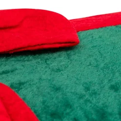 Plaid, Coussin Et Tapis De Noël|JJA Coussin de Noël rectangulaire (30 x 50 cm) Nœud en velours Rouge et Vert