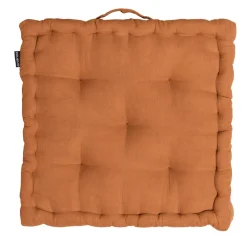 Coussin De Sol|EMINZA Coussin de sol carré gaze de coton (50 x 50 cm) Gaïa Abricot